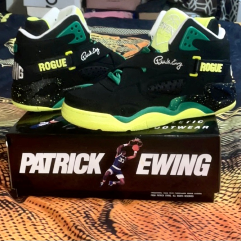 Patrick Ewing #Rogues… size 11… ( ONE TIME WEAR ) box included etc.